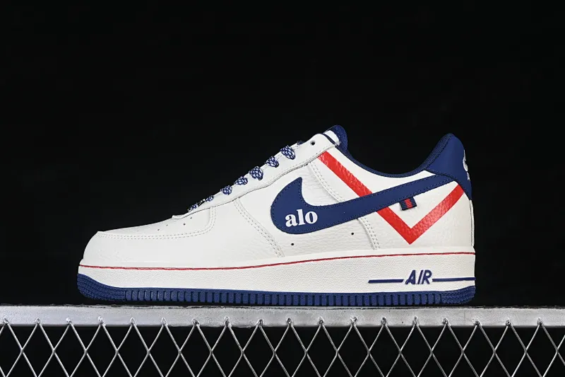 All categories Nk Air Force 1 Air Force series Nk Air Force 1 Low Air Force low top Nike Air Force 1'07 Low joint milk white red blue Air Force 1 low top casual sneakers XY9025-011